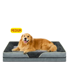 Lavish Pets Bed Plush Mattress Light Grey (Medium) Lavish Pets Bed Plush Mattress Light Grey (Medium)
